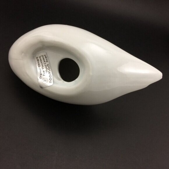 Vintage Naaman Porcelain Swan Figurine Made in Israel White Israeli - Picture 13 of 16